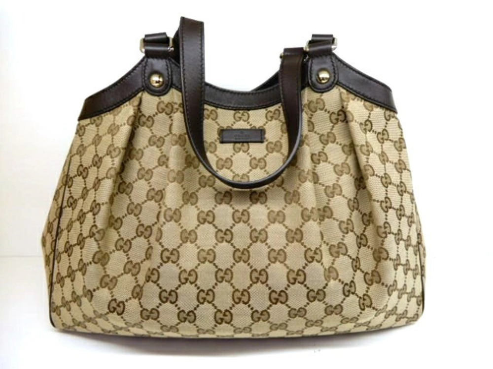 Gucci Handbag GG Canvas Calfskin